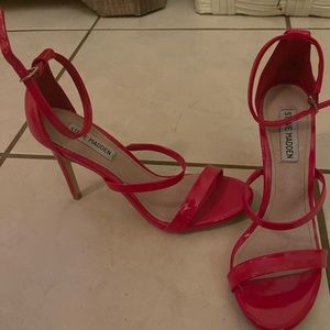 Nice Classy Red Strappy Heel Women Sz 8